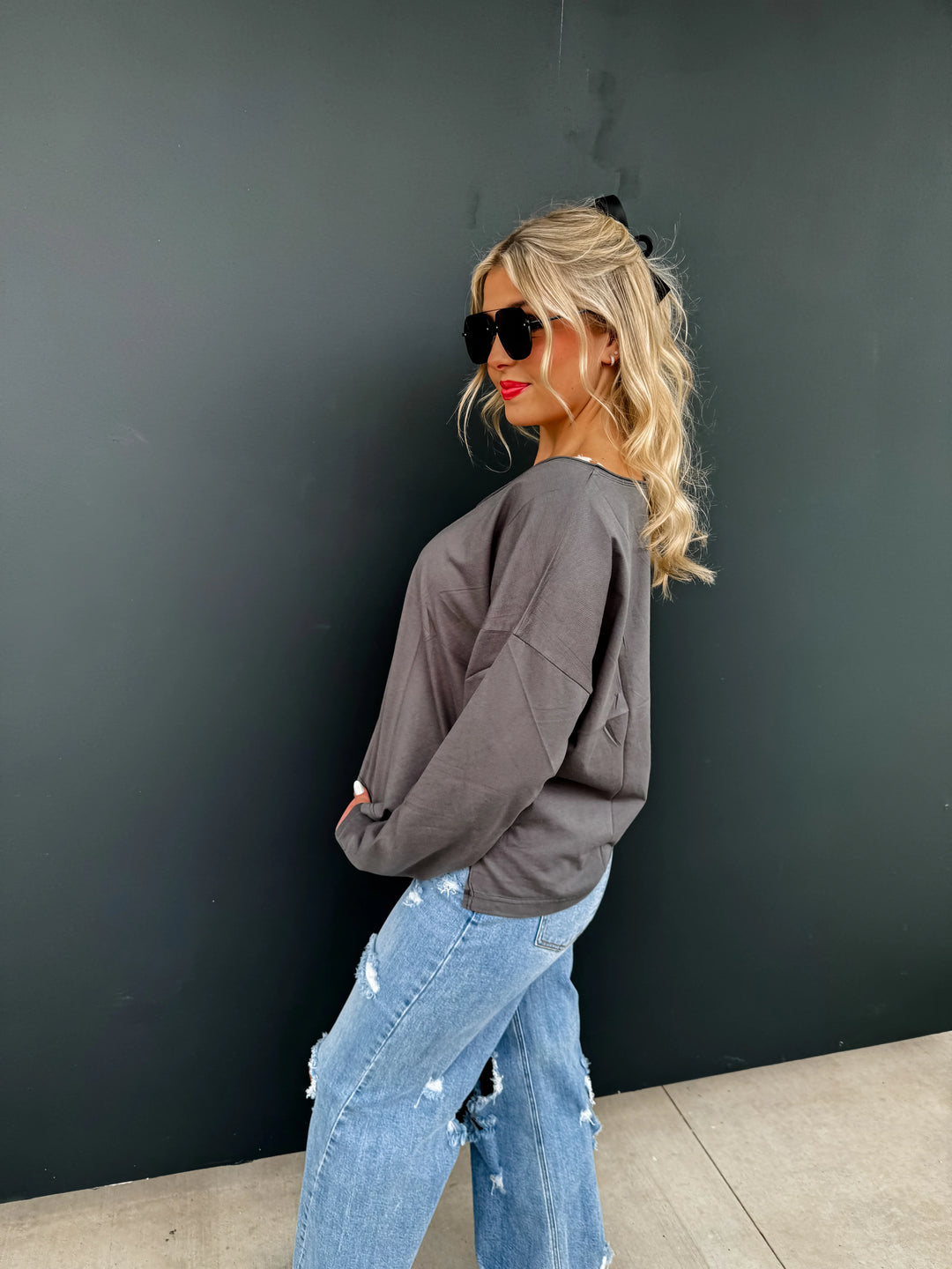 Parker Basic Washed Tee (Ready to ship)