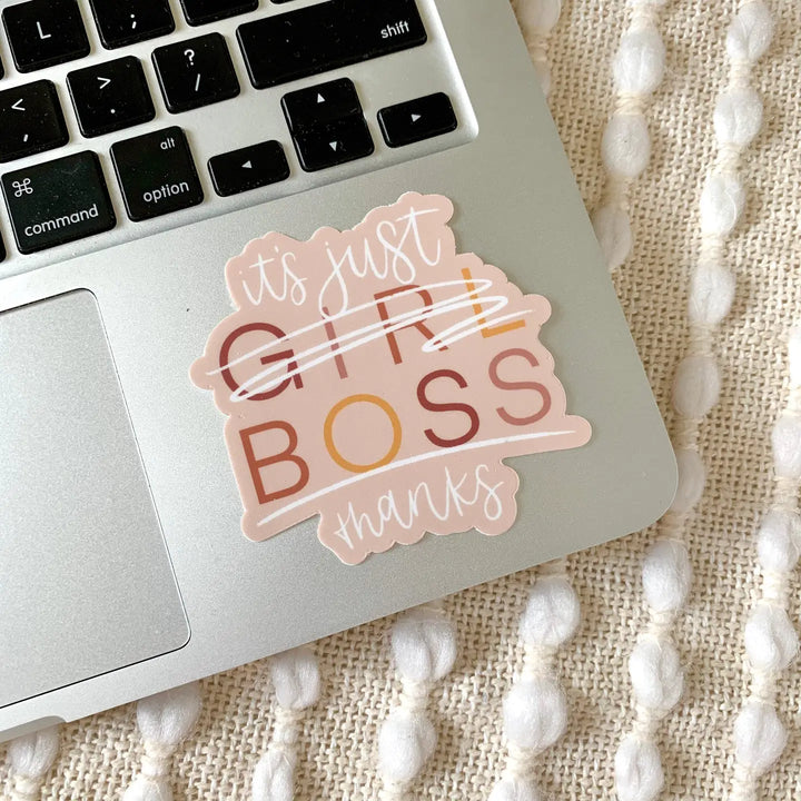 (Pre-Sale ETA: Early May) It's Just Boss Sticker 3x3in. [Elyse Design '25]