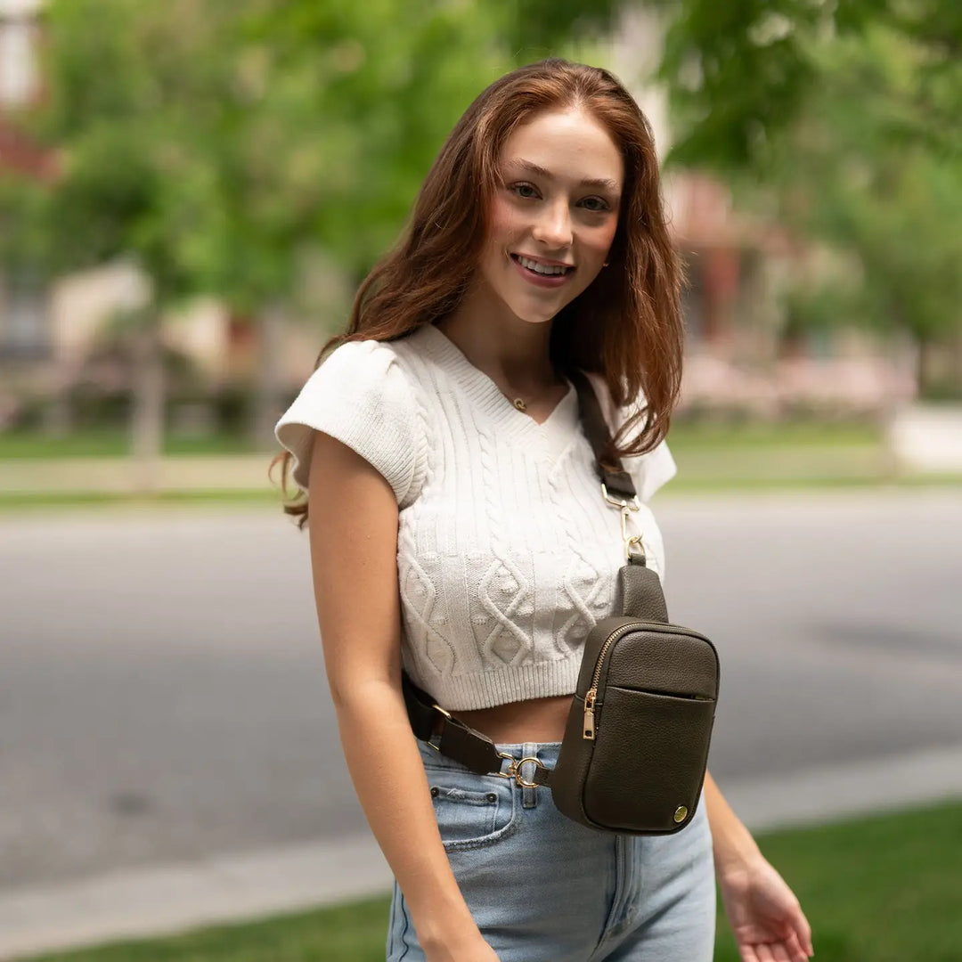 Bridget Sling Crossbody Fanny Mini Belt Bag (Ready To Ship)