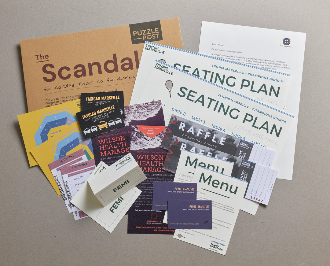 (Pre-Sale ETA: MID MAY) The Scandal [Escape Room Puzzle Sets 2025]