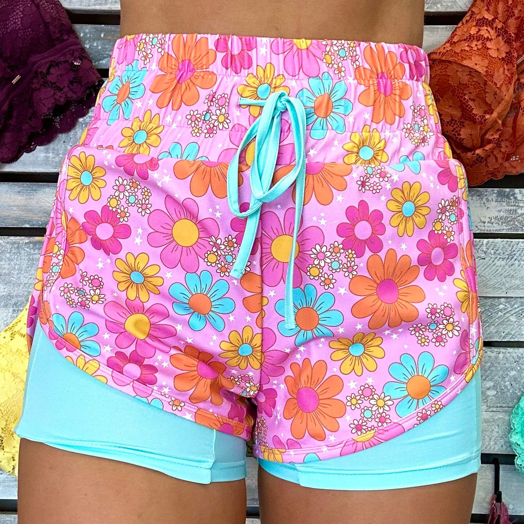 Magic Fit Layered Shorts - SUMMER COLORS (Ready to ship)