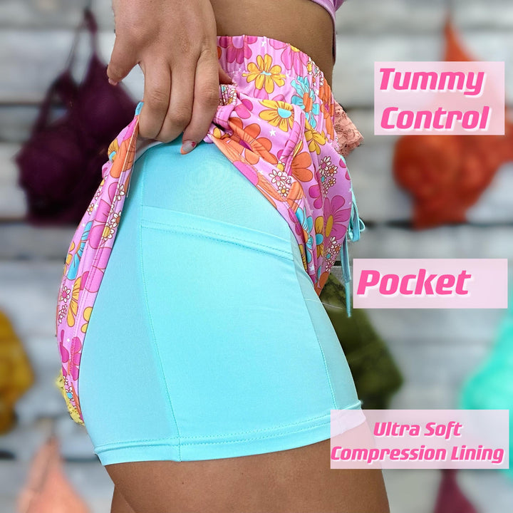 Magic Fit Layered Shorts - SUMMER COLORS (Ready to ship)