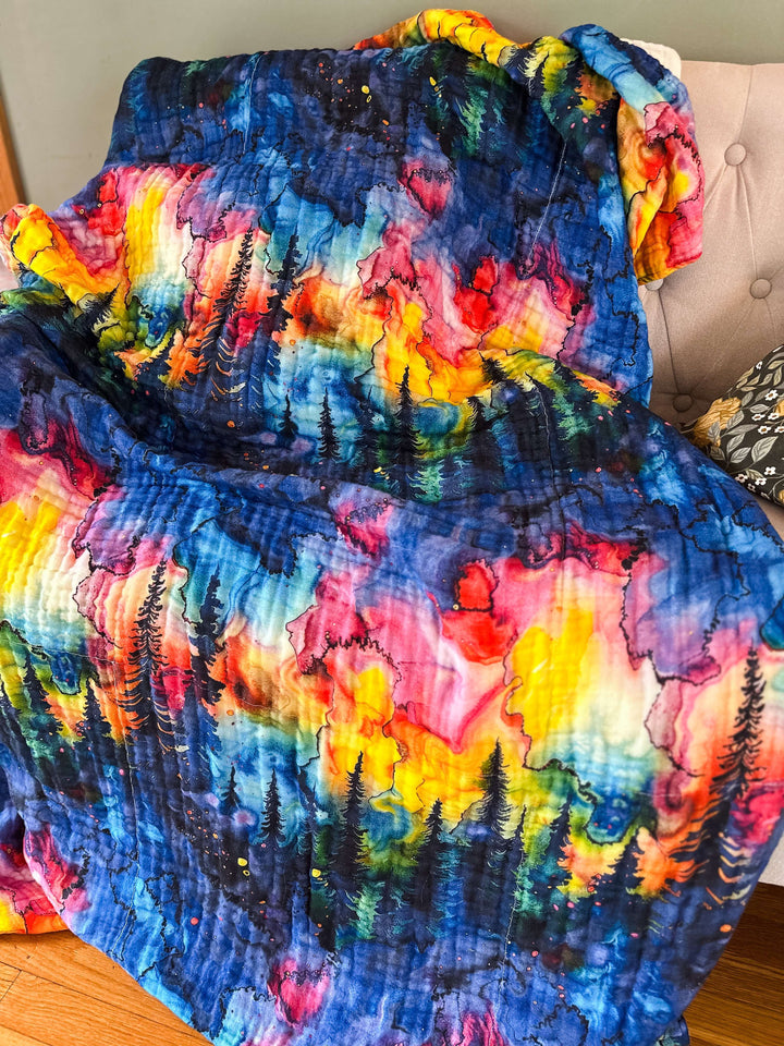 AIRY Daydream Blankets | LUXE 8-Layer Printed Blankets (Ready To Ship)