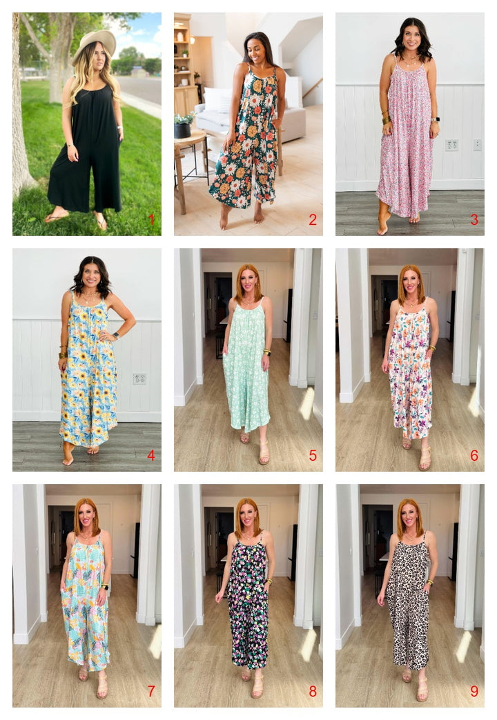 (Pre-Sale ETA: Early May) FAVE Flowey Adjustable Rompers