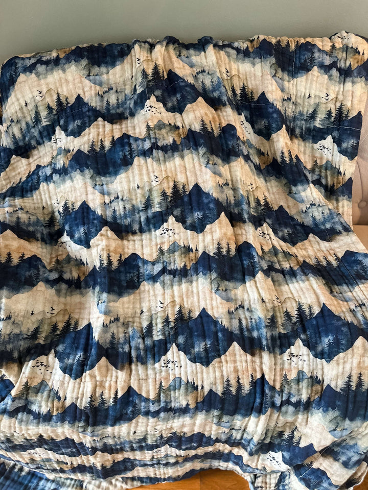 AIRY Daydream Blankets | LUXE 8-Layer Printed Blankets (Ready To Ship)