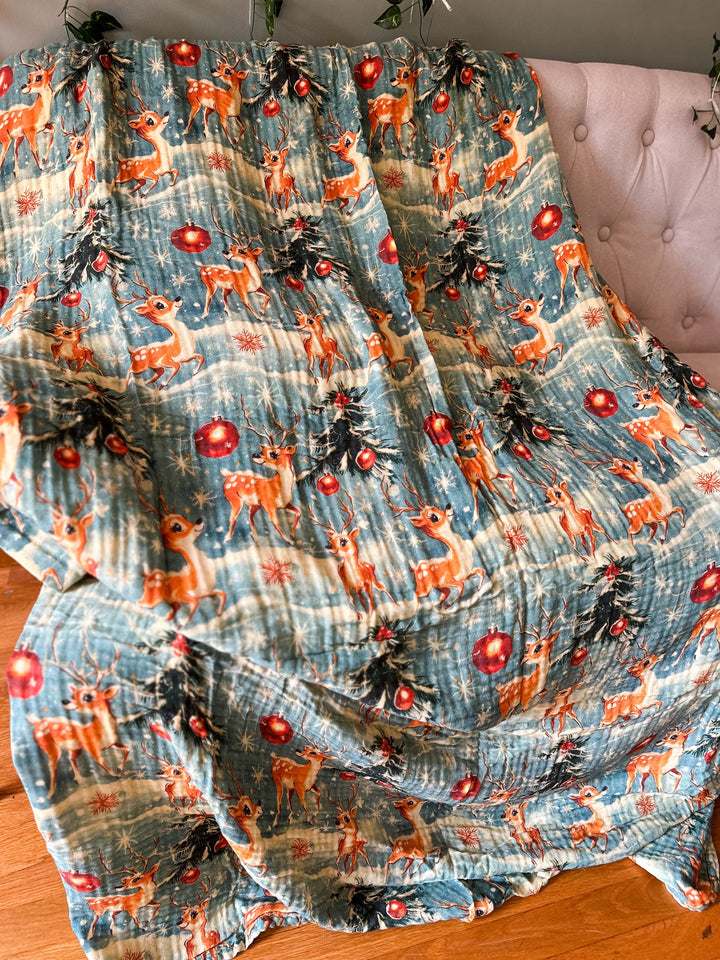 (Pre-Sale ETA: NOV) AIRY Muslin Daydream Blankets - Hearth + Holiday Collection