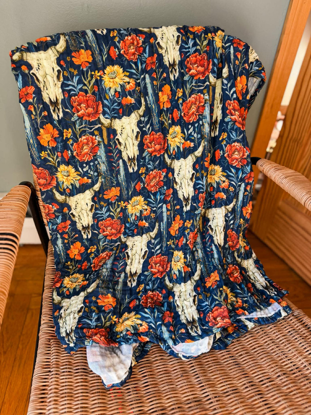 Midnight Prairie Daydream Blanket - Midsummer Stories Collection (Ready to ship)