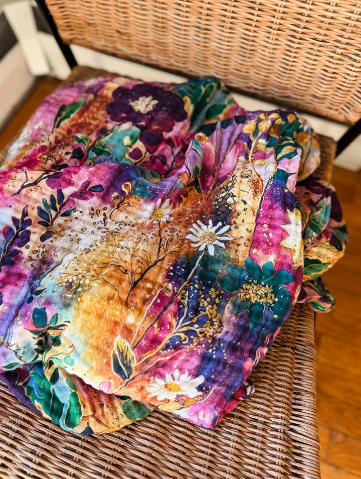 Velvet Garden Daydream Blanket - Midsummer Stories Collection (Ready to ship)