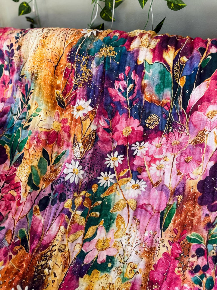 Velvet Garden Daydream Blanket - Midsummer Stories Collection (Ready to ship)