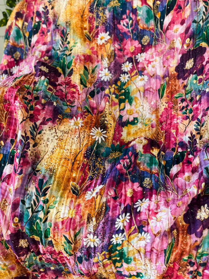 Velvet Garden Daydream Blanket - Midsummer Stories Collection (Ready to ship)