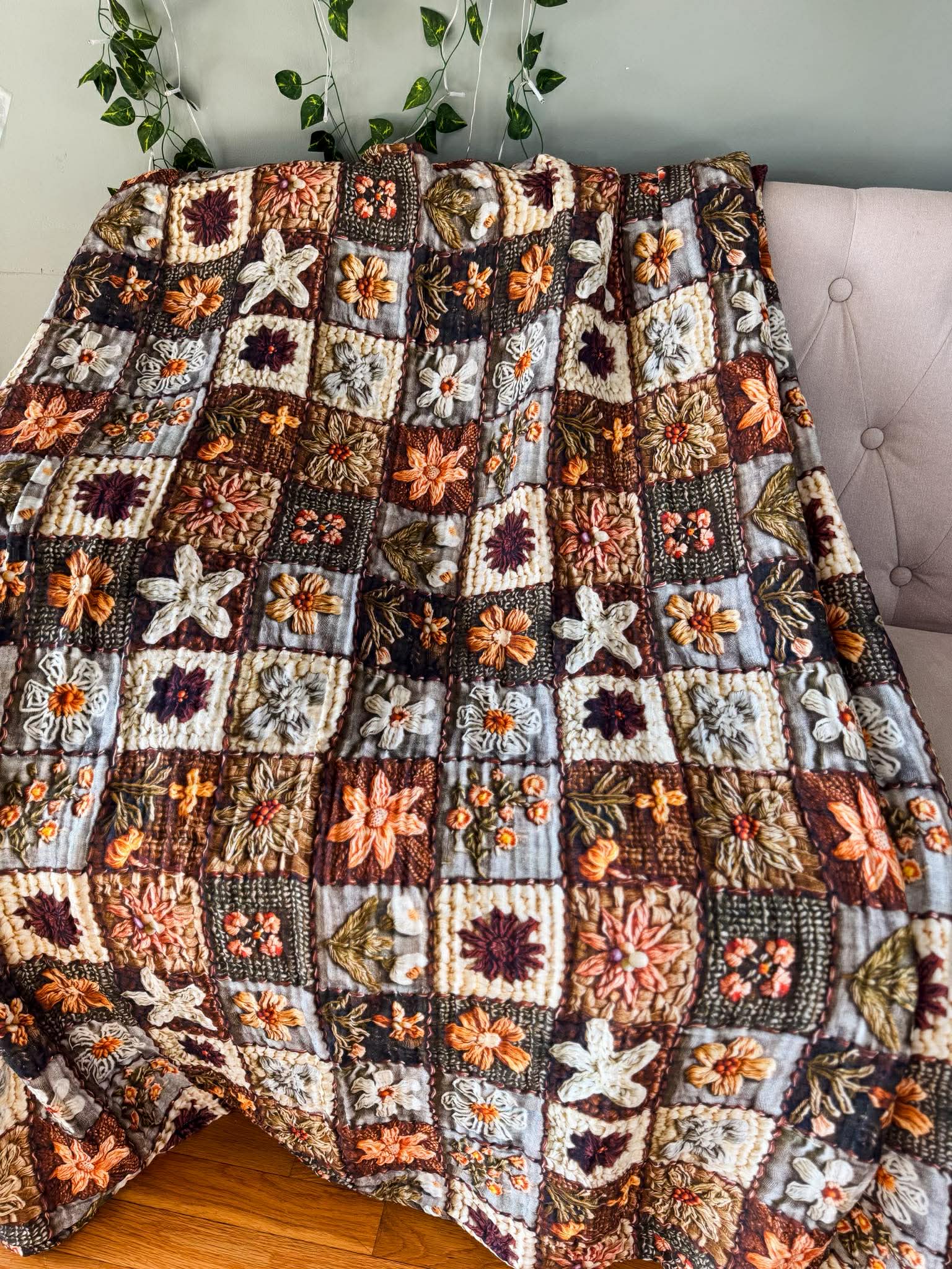 Cottage Patchwork Daydream Blanket - Midsummer Stories Collection