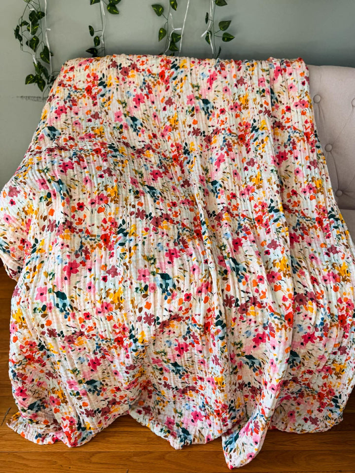 Sweet Meadow Daydream Blanket - Midsummer Stories Collection (Ready to ship)