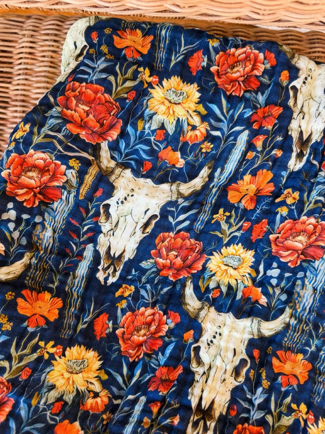 Midnight Prairie Daydream Blanket - Midsummer Stories Collection (Ready to ship)