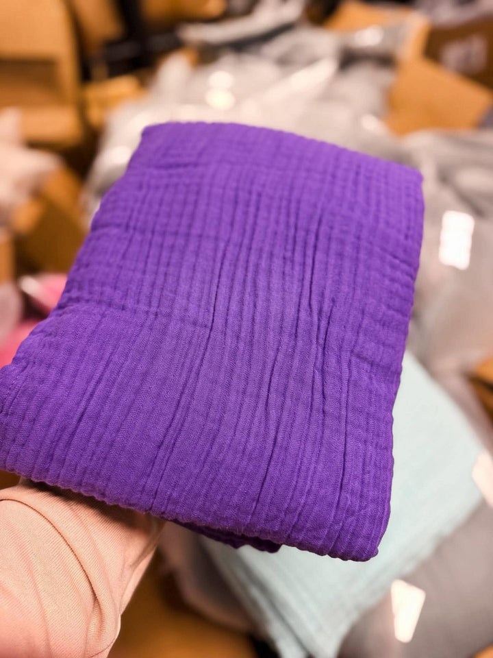 Purple Daydream Blanket - The Signature Solids 2026 Collection (Ready to ship)