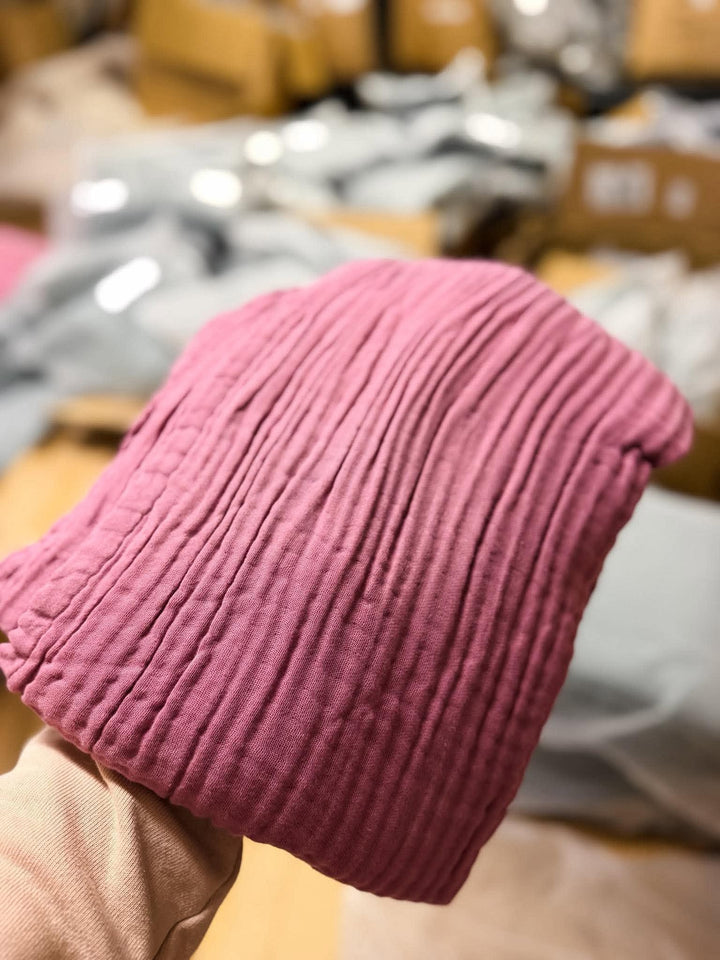 Mauve Daydream Blanket - The Signature Solids 2026 Collection (Ready to ship)