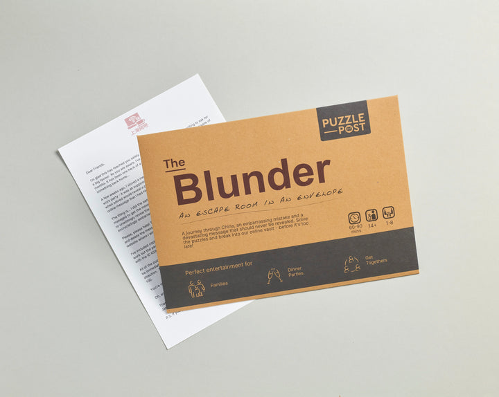 (Pre-Sale ETA: MID MAY) The Blunder [Escape Room Puzzle Sets 2025]