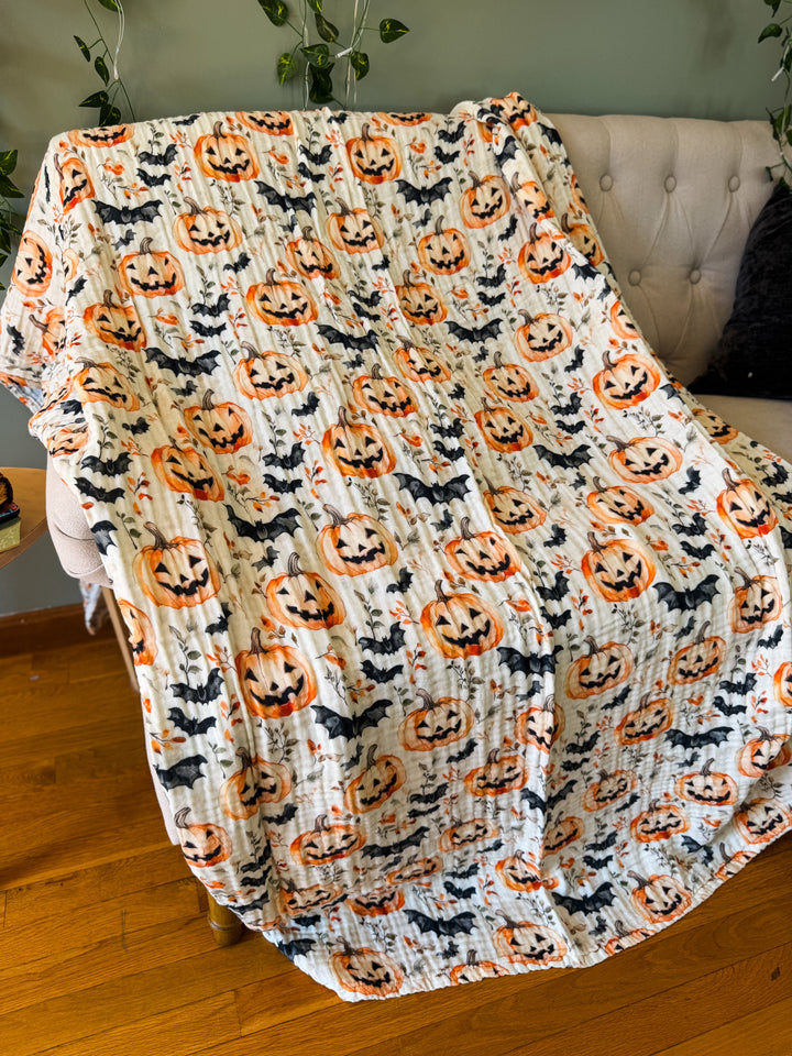 Trick or Treat Lane Daydream Blanket - October Evenings Collection (Ready to ship)