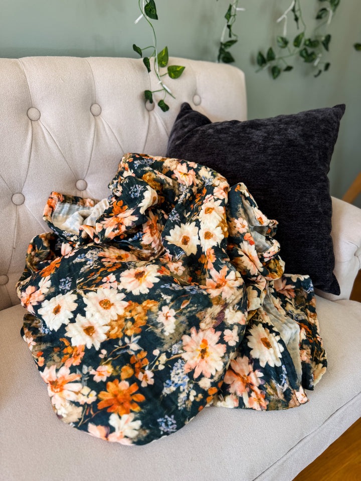 Wild Blooms Daydream Blanket - October Evenings Collection (Ready to ship)