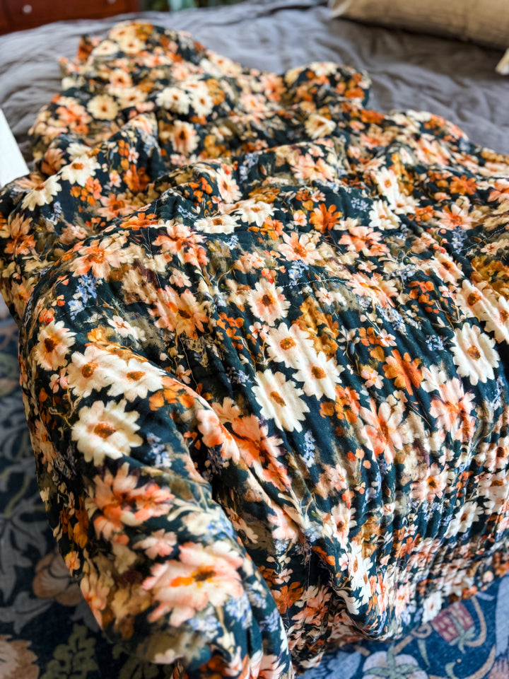 Wild Blooms Daydream Blanket - October Evenings Collection (Ready to ship)