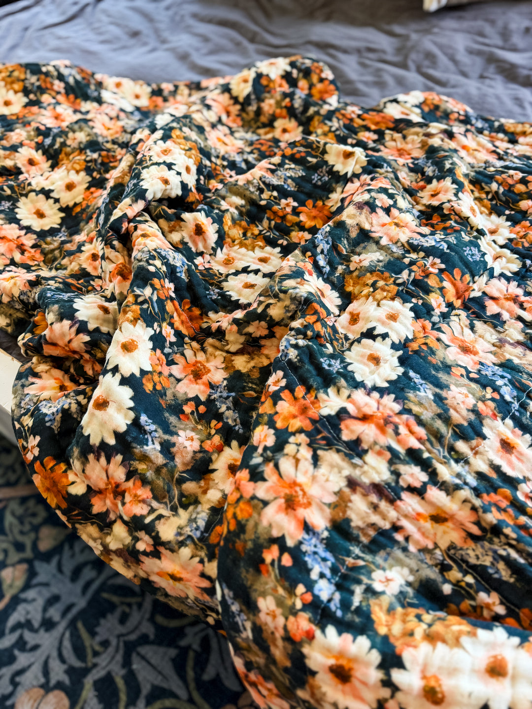 Wild Blooms Daydream Blanket - October Evenings Collection (Ready to ship)