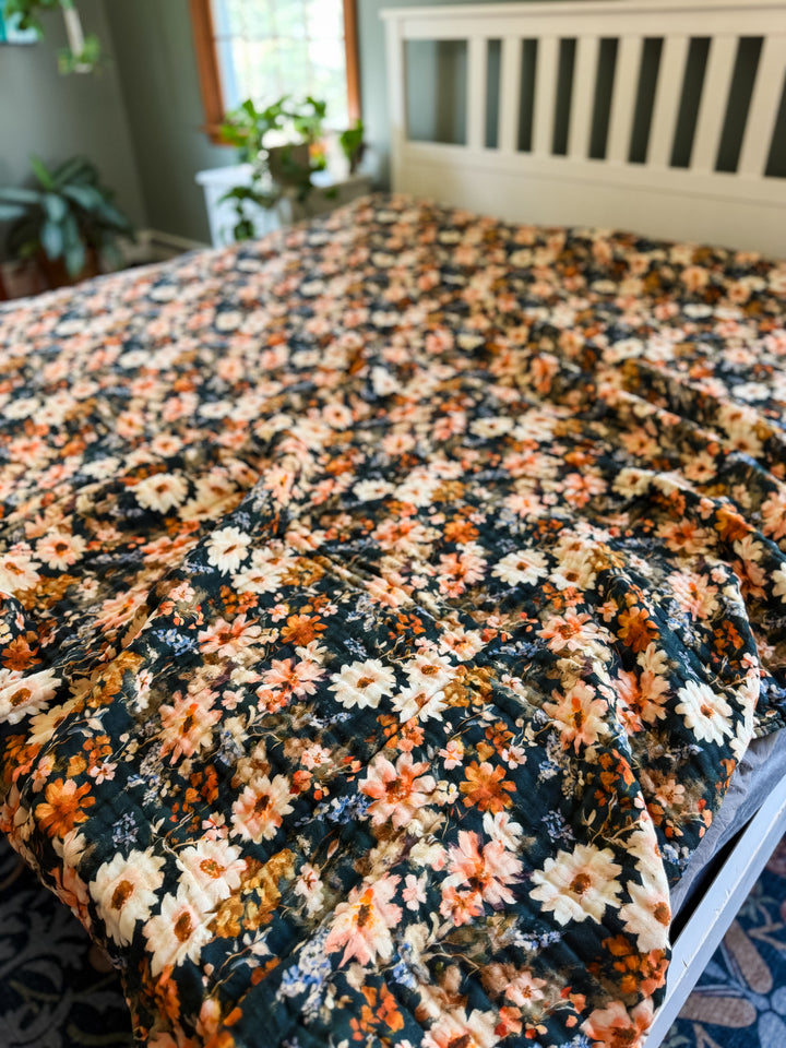 Wild Blooms Daydream Blanket - October Evenings Collection (Ready to ship)