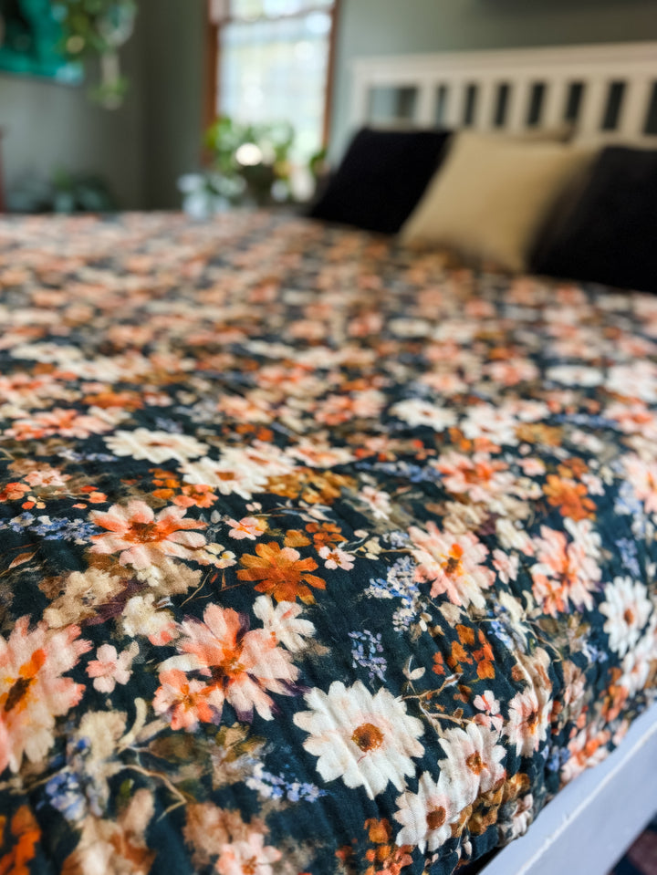 Wild Blooms Daydream Blanket - October Evenings Collection (Ready to ship)