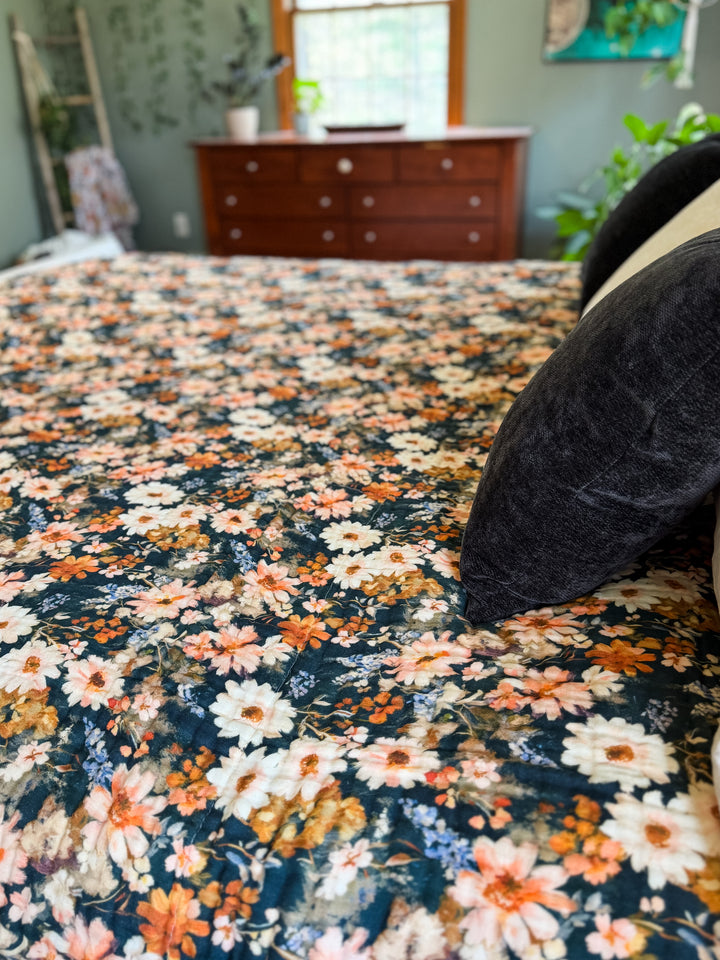 Wild Blooms Daydream Blanket - October Evenings Collection (Ready to ship)
