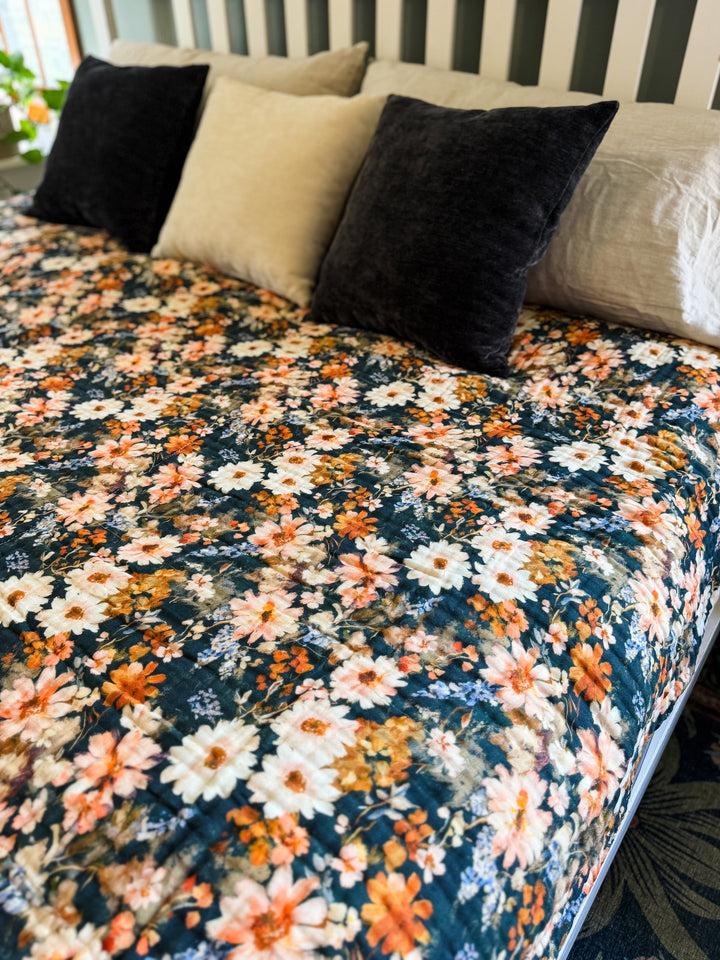 Wild Blooms Daydream Blanket - October Evenings Collection (Ready to ship)