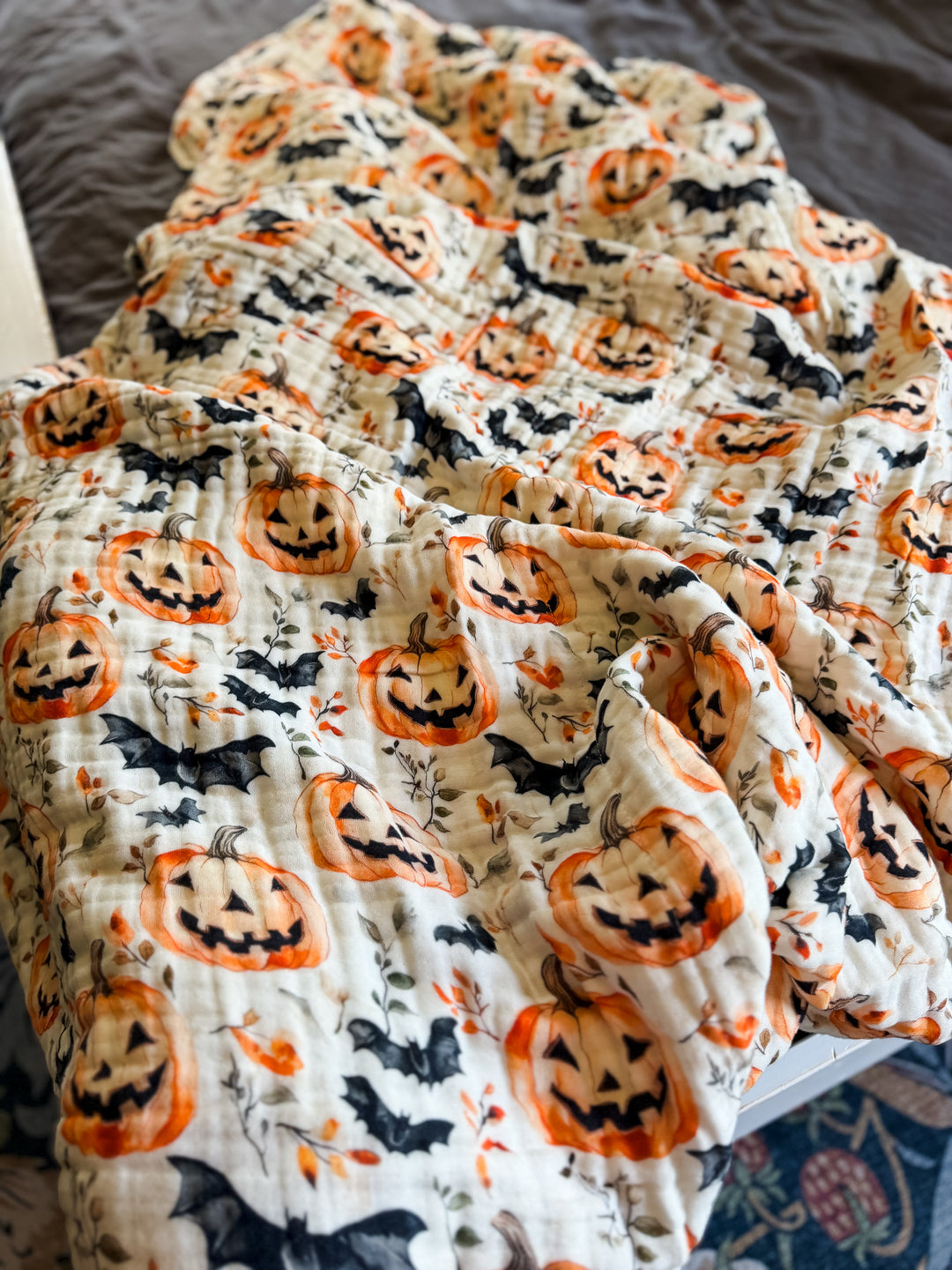 Trick or Treat Lane Daydream Blanket - October Evenings Collection (Ready to ship)