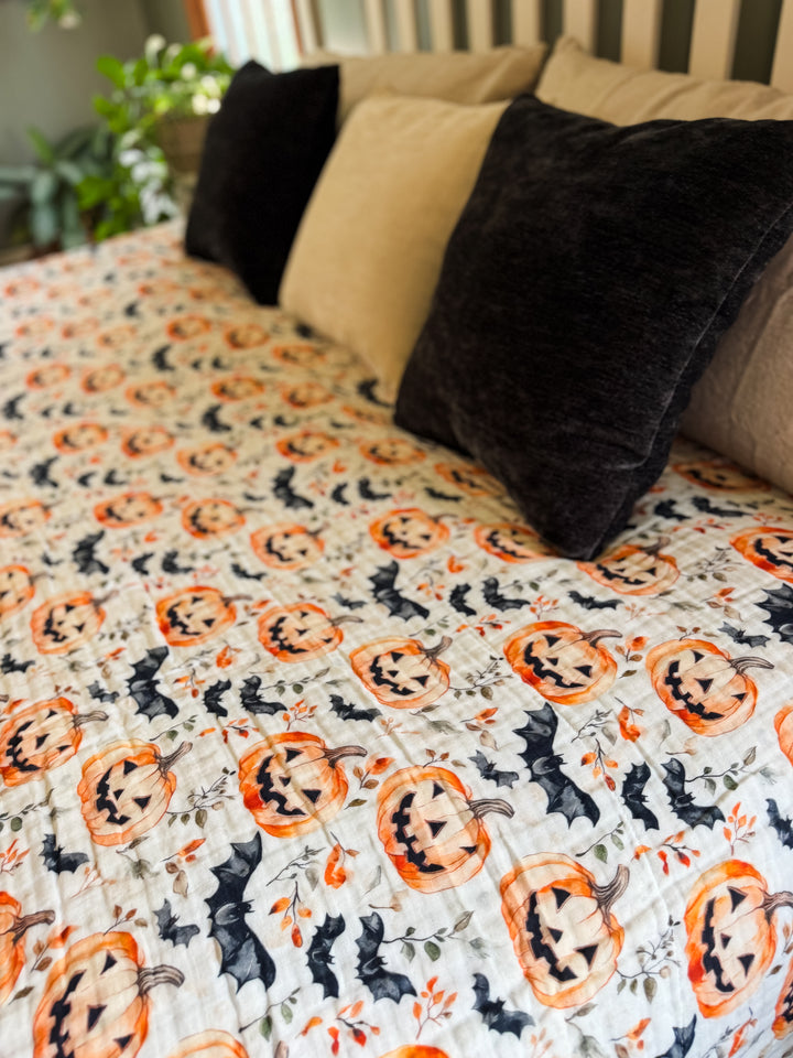 Trick or Treat Lane Daydream Blanket - October Evenings Collection (Ready to ship)