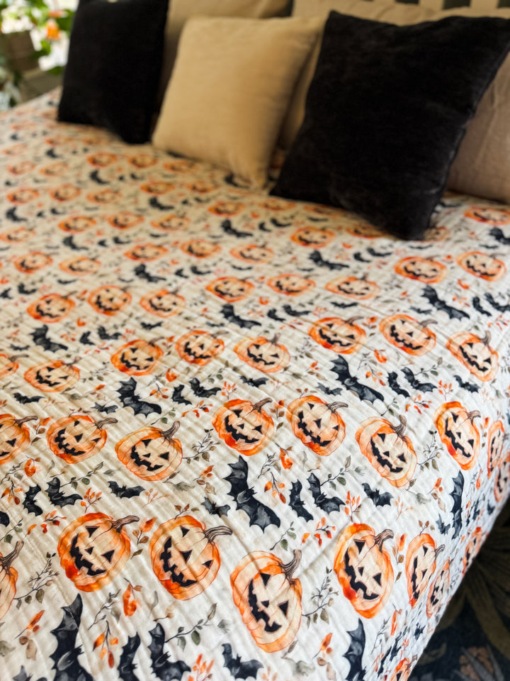 Trick or Treat Lane Daydream Blanket - October Evenings Collection (Ready to ship)