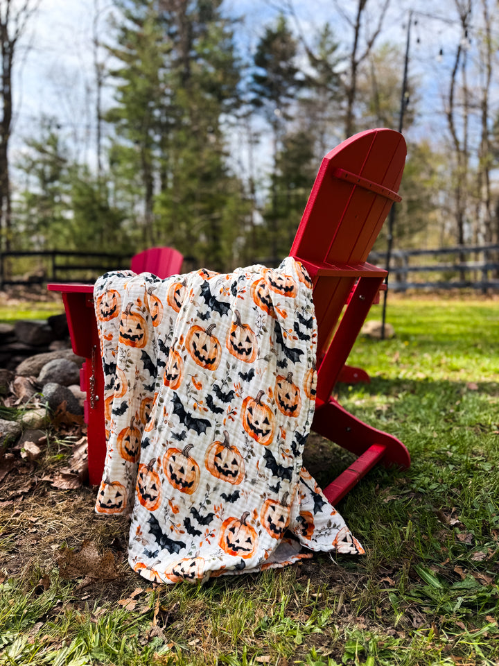 Trick or Treat Lane Daydream Blanket - October Evenings Collection (Ready to ship)