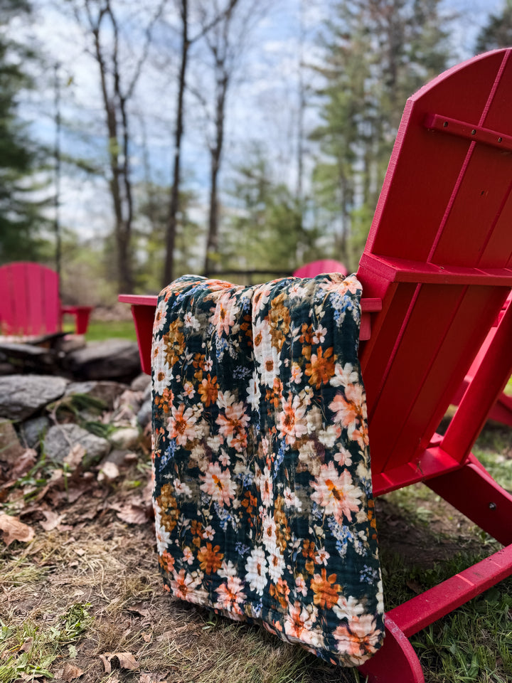Wild Blooms Daydream Blanket - October Evenings Collection (Ready to ship)
