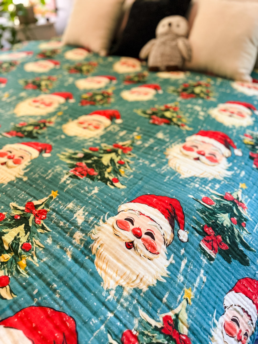 Vintage Santa Daydream Blanket - Winter Whimsy Collection | ETA NOV