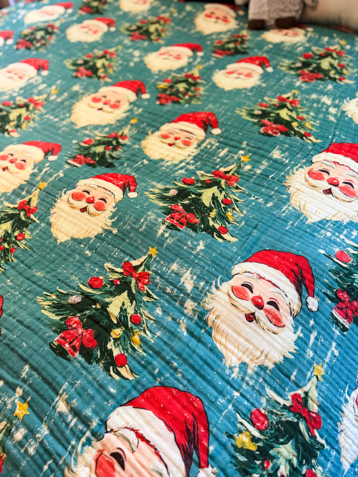 Vintage Santa Daydream Blanket - Winter Whimsy Collection | ETA NOV