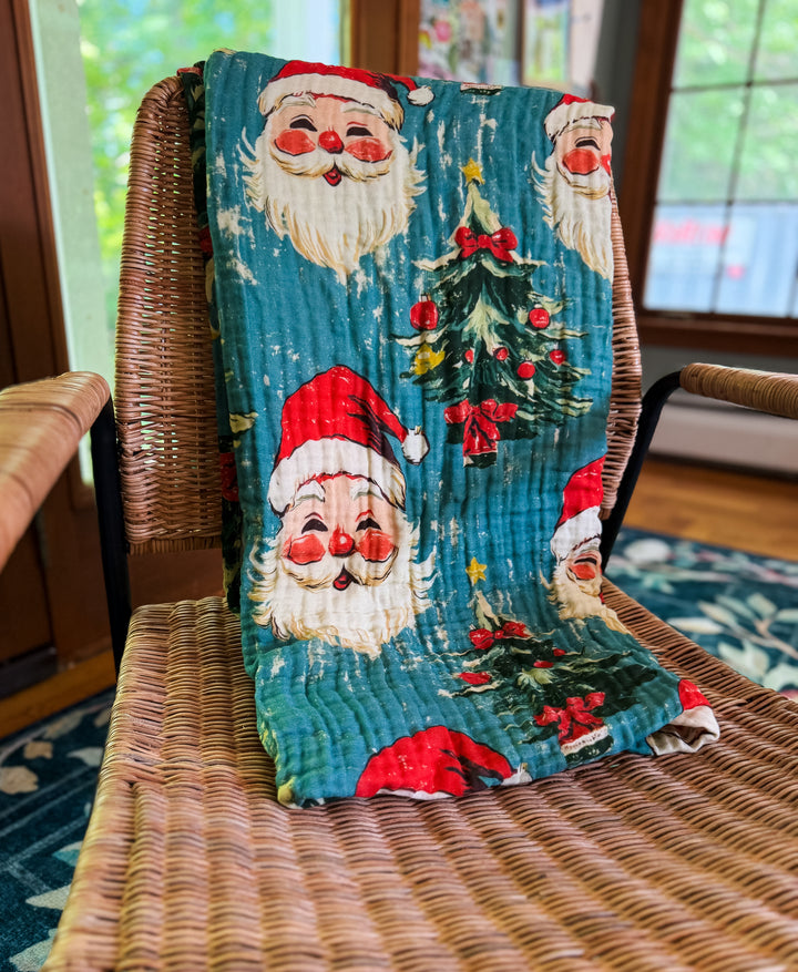 Vintage Santa Daydream Blanket - Winter Whimsy Collection | ETA NOV