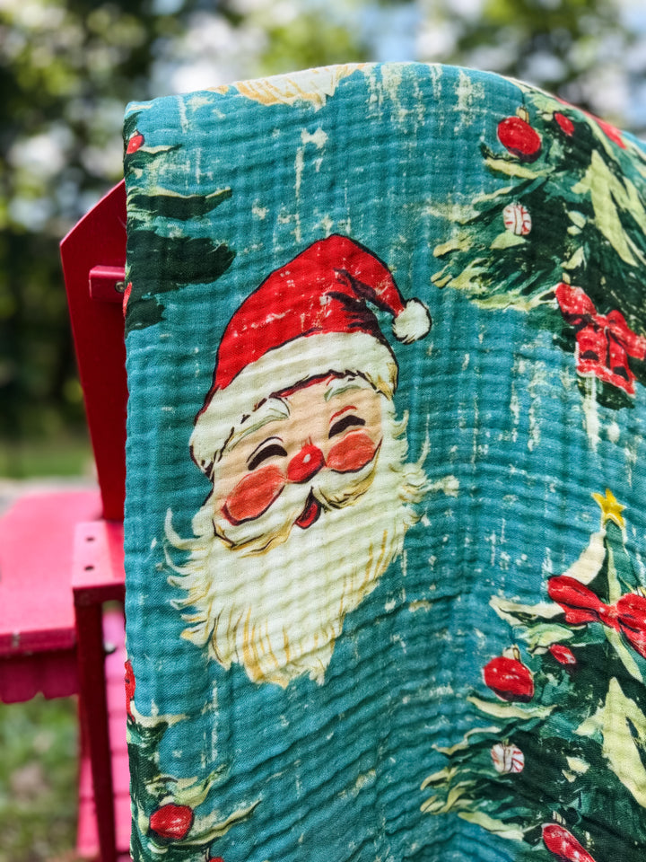 Vintage Santa Daydream Blanket - Winter Whimsy Collection | ETA NOV