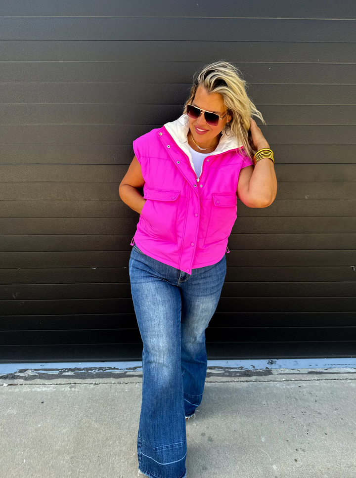 Maddox Reversible Puffer Vest (Ready to ship)