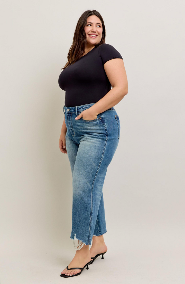 Judy Blue Rigid Magic Wide Leg Jeans (Ready to ship)