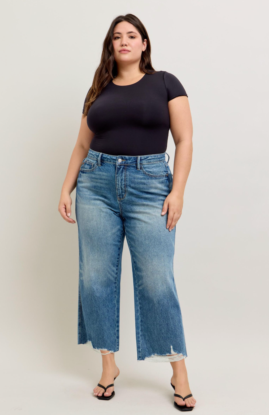 Judy Blue Rigid Magic Wide Leg Jeans (Ready to ship)