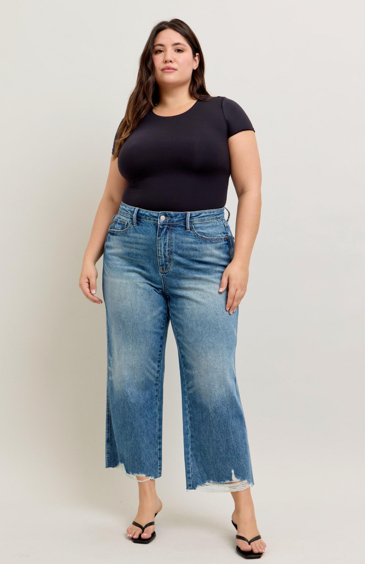 Judy Blue Rigid Magic Wide Leg Jeans (Ready to ship)