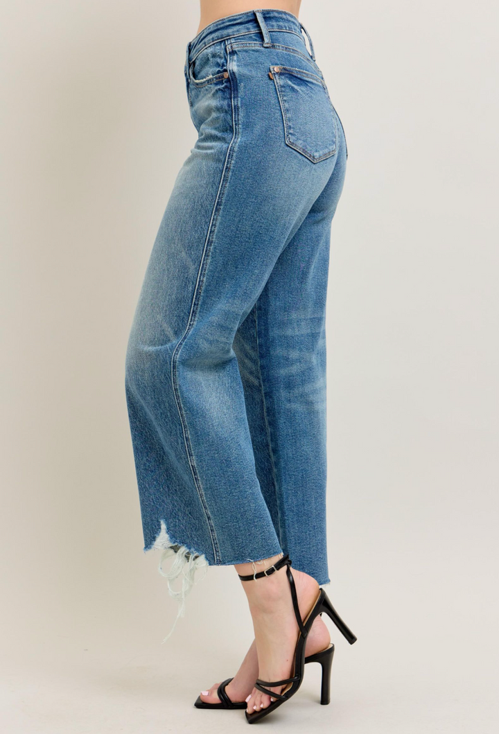 Judy Blue Rigid Magic Wide Leg Jeans (Ready to ship)