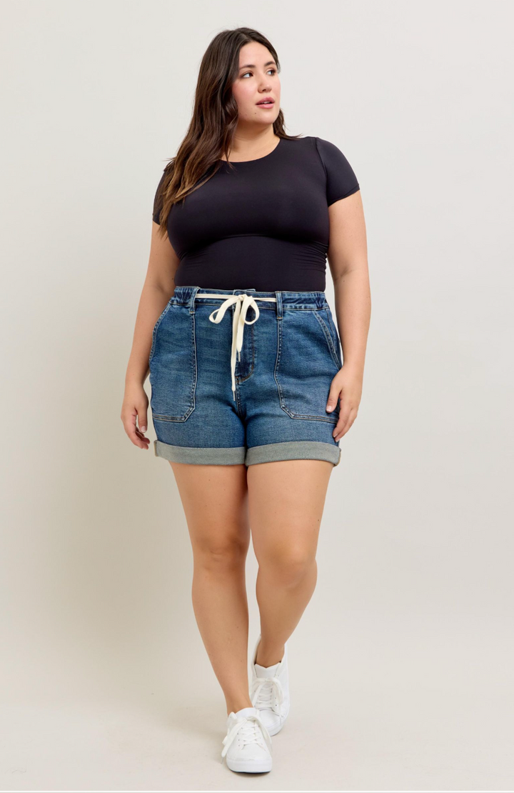 Judy Blue FAVE Jogger Style Shorts (Ready to ship)