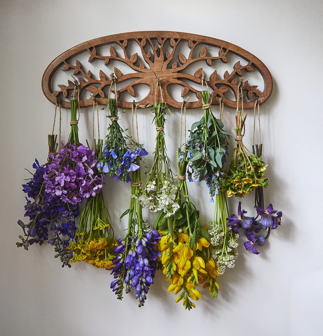 Tree of Life Herb & Flower Drying Rack (Ready to ship)