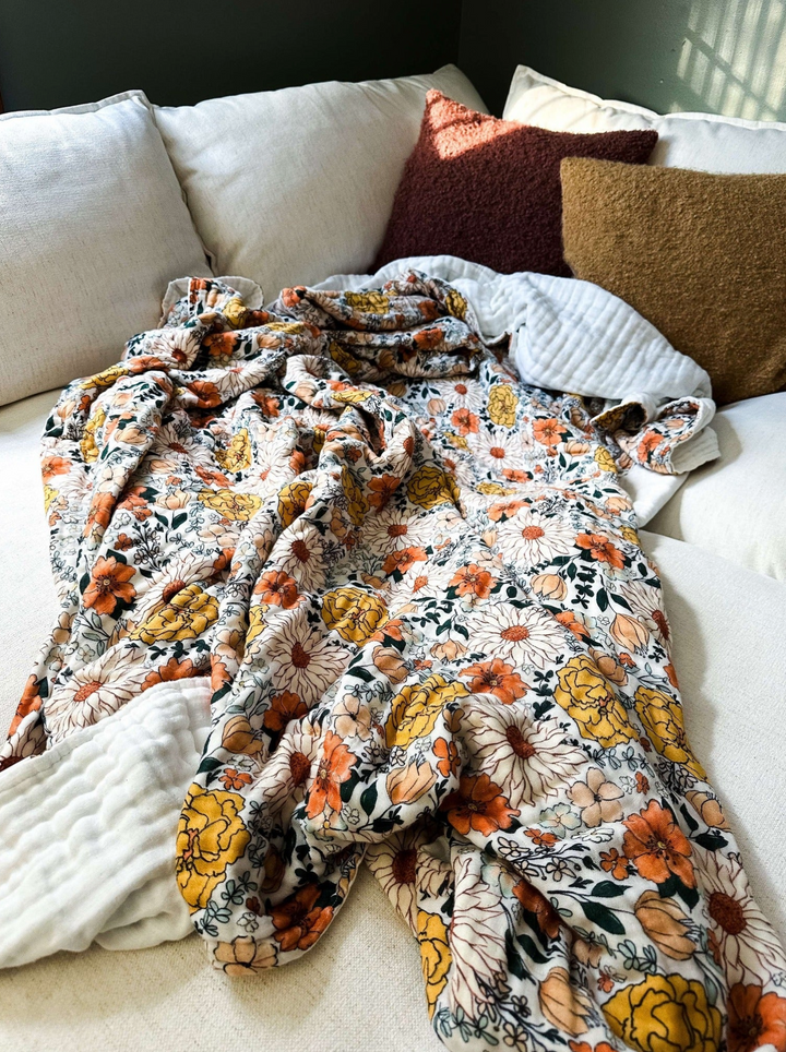 (Pre-Sale ETA: FEB) Classic Boho Floral Daydream Blanket - The Classics Collection