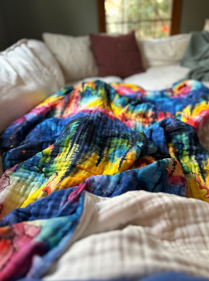 (Pre-Sale ETA: FEB) Watercolor Trees Daydream Blanket - The Classics Collection