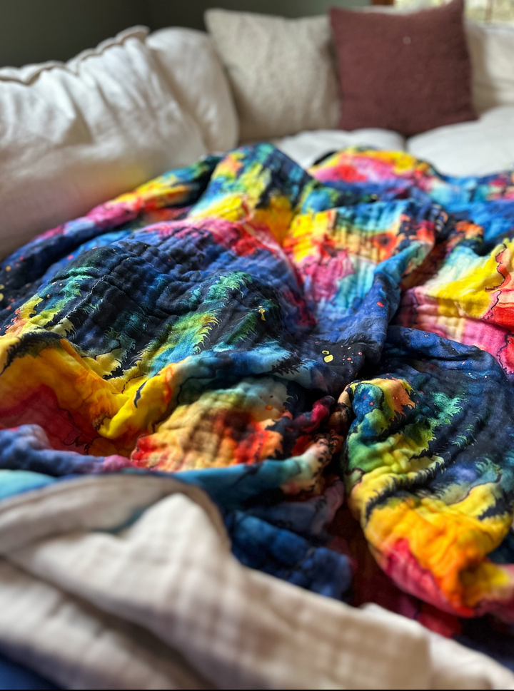 (Pre-Sale ETA: FEB) Watercolor Trees Daydream Blanket - The Classics Collection