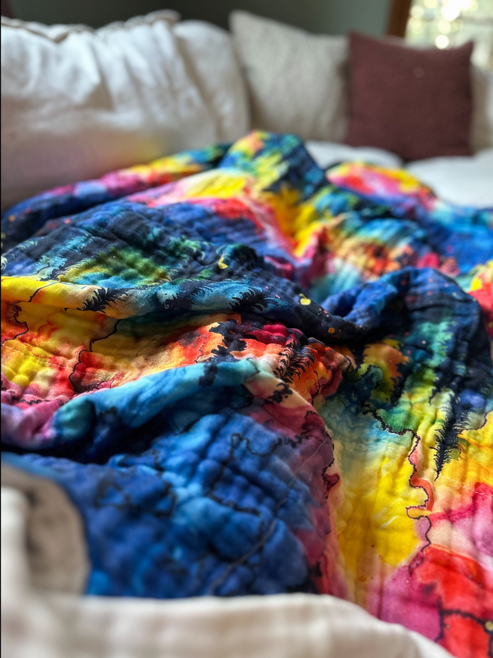 (Pre-Sale ETA: FEB) Watercolor Trees Daydream Blanket - The Classics Collection