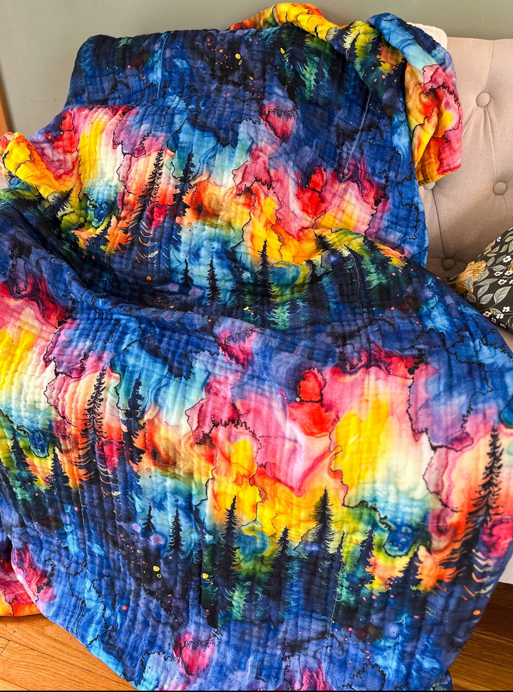 (Pre-Sale ETA: FEB) Watercolor Trees Daydream Blanket - The Classics Collection