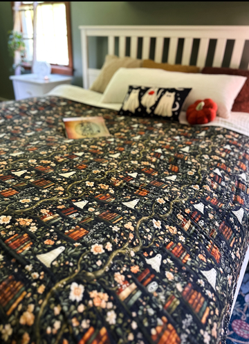 Haunted Library Daydream Blanket - Queen Size